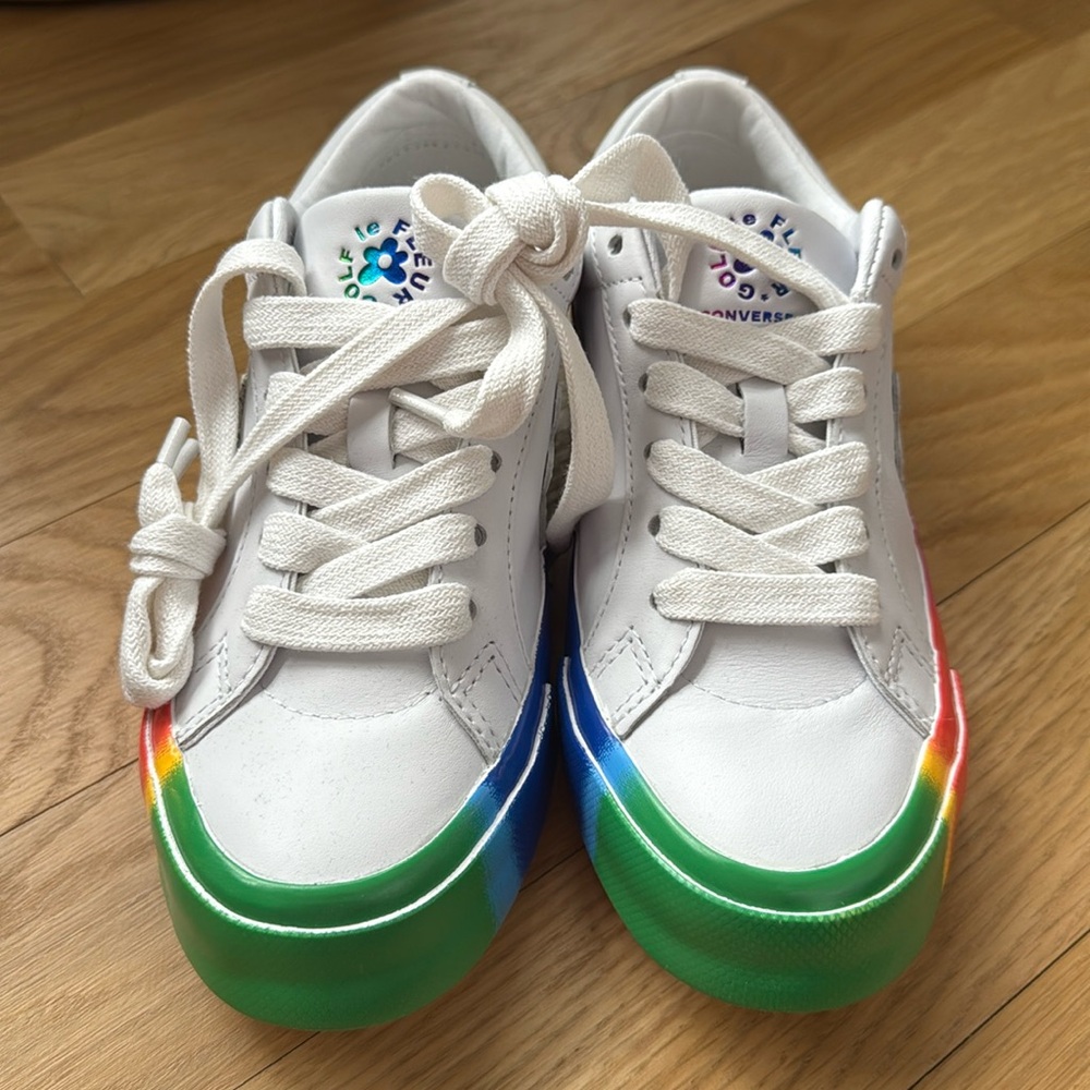 Converse x Golf le Fleur leather low top sneakers NWOT - Picture 8 of 16